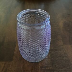 Textured Purple Glass Vase